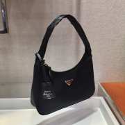 Prada re-edition 2000 nylon mini bag 1NE515 black 23x13x5cm - 2