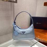 Prada re-edition 2000 nylon mini bag 1NE515 blue 23x13x5cm - 1