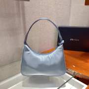 Prada re-edition 2000 nylon mini bag 1NE515 blue 23x13x5cm - 2