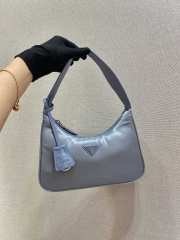 Prada re-edition 2000 nylon mini bag 1NE515 blue 23x13x5cm - 4