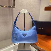 Prada re-edition 2000 nylon mini bag 1NE515 dark blue 23x13x5cm - 1