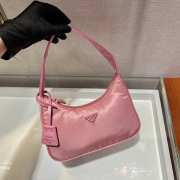 Prada re-edition 2000 nylon mini bag 1NE515 pink 23x13x5cm - 2