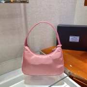 Prada re-edition 2000 nylon mini bag 1NE515 pink 23x13x5cm - 3