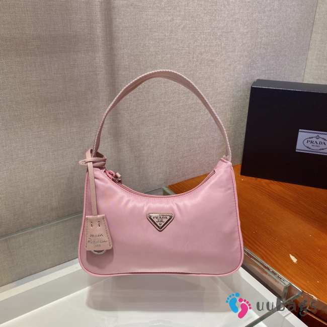 Prada re-edition 2000 nylon mini bag 1NE515 pink1 23x13x5cm - 1