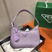 Prada re-edition 2000 nylon mini bag 1NE515 purple 23x13x5cm - 2