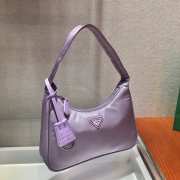 Prada re-edition 2000 nylon mini bag 1NE515 purple 23x13x5cm - 3