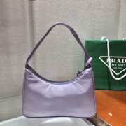 Prada re-edition 2000 nylon mini bag 1NE515 purple 23x13x5cm - 4