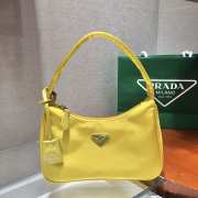 Prada re-edition 2000 nylon mini bag 1NE515 yellow 23x13x5cm - 1