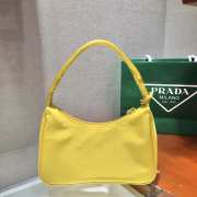 Prada re-edition 2000 nylon mini bag 1NE515 yellow 23x13x5cm - 3