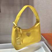 Prada re-edition 2000 nylon mini bag 1NE515 yellow 23x13x5cm - 4