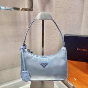 Prada re-edition 2005 nylon mini bag 1NE204 blue 22x12x6cm - 1