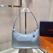 Prada re-edition 2005 nylon mini bag 1NE204 blue 22x12x6cm - 3