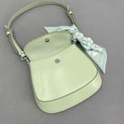 Prada Cleo flap Axillarybag green 14.5x3x17cm - 5