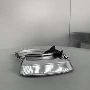 Prada Cleo flap Axillarybag silver 14.5x3x17cm - 3