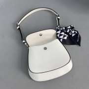 Prada Cleo flap Axillarybag white 14.5x3x17cm - 2