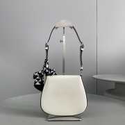 Prada Cleo flap Axillarybag white 14.5x3x17cm - 3