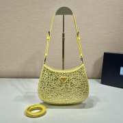 Prada Cleo Axillary bag yellow crystal 22x18.5x4.5cm - 1