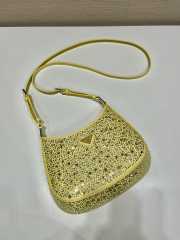 Prada Cleo Axillary bag yellow crystal 22x18.5x4.5cm - 2