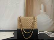 Chanel flap bag lambskin brown gold chain 25.5cm - 2