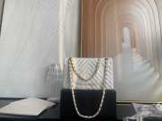 Chanel flap bag lambskin white gold chain 25.5cm - 4