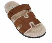 Hermes Chypre Brun Fume Woolskin slipper - 3