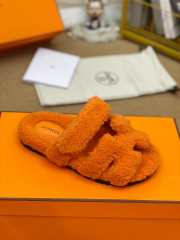 hermes woolskin slipper for winter orange 34-46 - 3