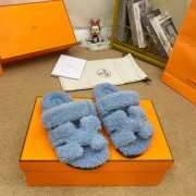 hermes woolskin slipper for winter smoke grey 34-46 - 3