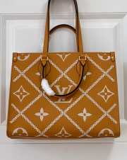 LV ONTHEGO MM TOTE BAG M46015 brown 35cm - 2