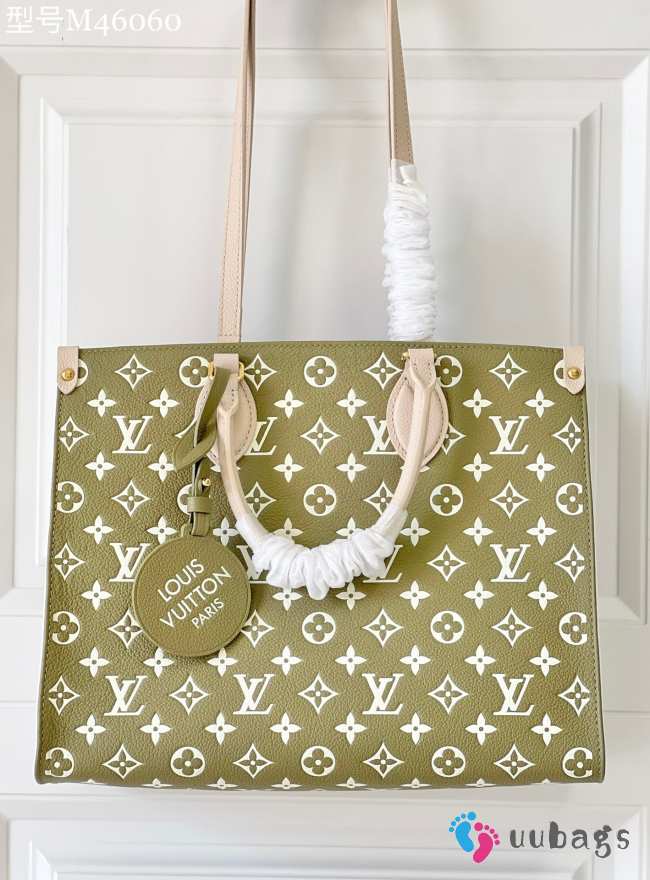 LV ONTHEGO MM TOTE BAG M46060 green 35cm - 1