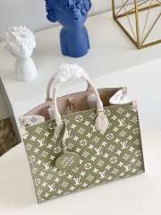 LV ONTHEGO MM TOTE BAG M46060 green 35cm - 3