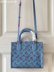 LOUIS VUITTON ONTHEGO PM BAG M46067 BLUE 25cm - 2