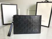 Gucci GG embossed pouch 625569 30x21cm - 1