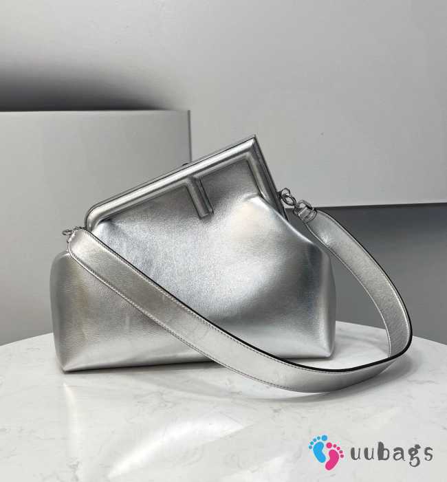 Fendi the first bag silver 32.5x15x23.5cm - 1