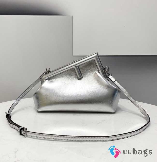 Fendi the first bag silver 26×9.5×18cm - 1