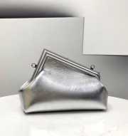 Fendi the first bag silver 26×9.5×18cm - 2