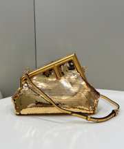 Fendi the first bag Round Sequins gold 26x9.5x18cm - 1