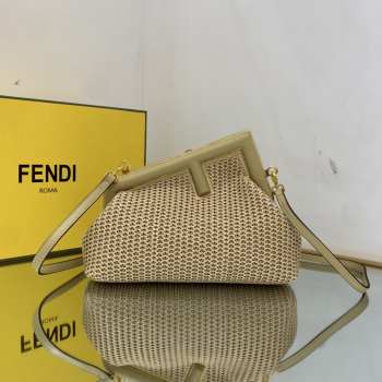 Fendi the first bag Weaving brown 26x9.5x18cm