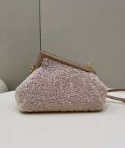 Fendi the first bag Lambswool pink 26x9.5x18cm - 4