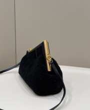 Fendi the first bag Lambswool black 26x9.5x18cm - 4