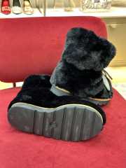 LV 2022 Rabbit fur thickened snow boots black 35-41 - 3