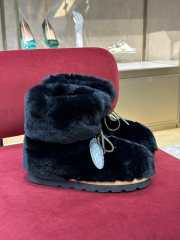 LV 2022 Rabbit fur thickened snow boots black 35-41 - 2