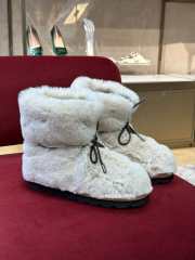 LV 2022 Rabbit fur thickened snow boots white 35-41 - 1