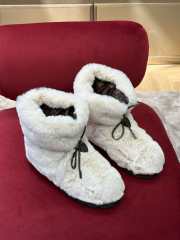 LV 2022 Rabbit fur thickened snow boots white 35-41 - 3