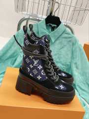 LV Martin boots blue and monogram 35-41 - 1