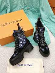 LV Martin boots blue and monogram 35-41 - 2