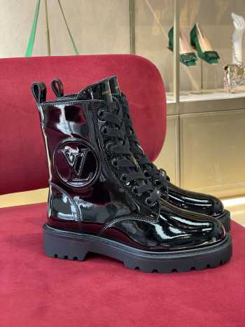 LV patent leather Martin boots black 35-41