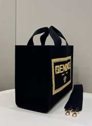 Fendi tote bag black print 41x18x34cm - 3