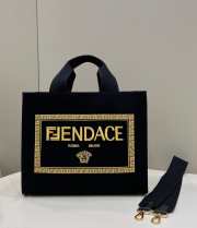 Fendi tote bag black print 41x18x34cm - 4