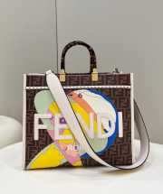 Fendi Sunshine tote bag brown 35x17x31cm - 1