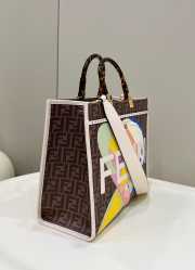 Fendi Sunshine tote bag brown 35x17x31cm - 3